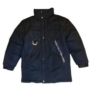Makaveli Branded Tupac Shakur Down Winter Coat Jacket Vintage Boys SZ 10-12 EUC